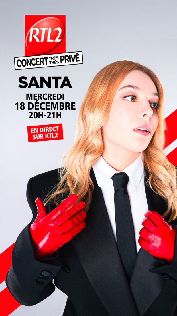 Santa en concert Très Très Privé RTL2 : une soirée pop-rock à ne pas manquer