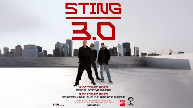 Sting en concert à l'Accor Arena de Paris en octobre 2025