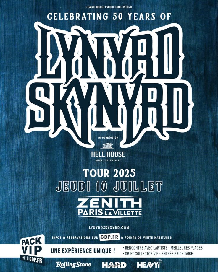 Lynyrd Skynyrd en concert au Zénith de Paris en juillet 2025
