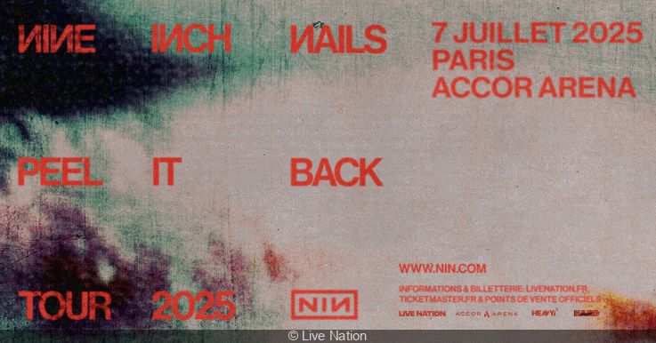 Nine Inch Nails in concert at the Accor Arena in Paris in July 2025