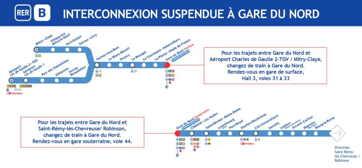 RER B et D : d'importantes perturbations annoncées au mois de février 2025