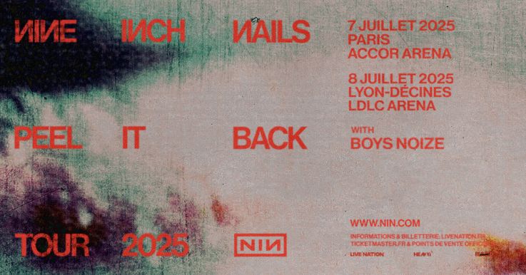 Nine Inch Nails en concert à l’Accor Arena de Paris en 2025 : quelle est la première partie ?
