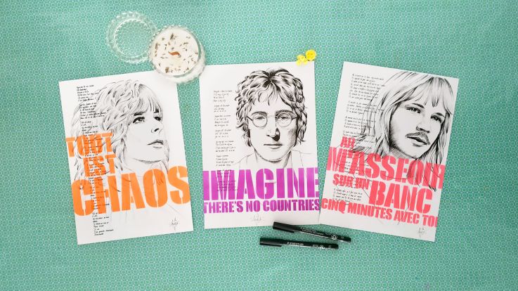 Insolite : une chasse aux "Fluo Songs" sur les traces des œuvres de la street artiste Maca à Paris