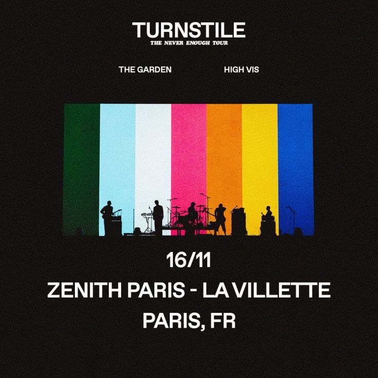 Turnstile en concert au Zénith de Paris en novembre 2025