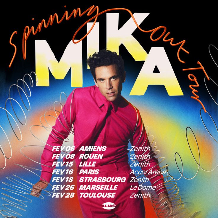 Mika en concert à l’Accor Arena de Paris en février 2026