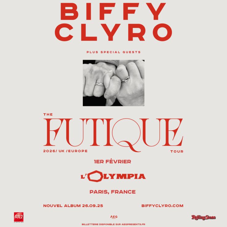 Biffy Clyro en concert à l’Olympia à Paris en février 2026
