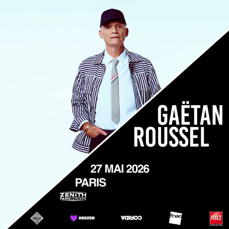 Gaëtan Roussel en concert au Zénith de Paris en mai 2026