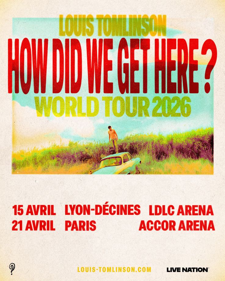 Louis Tomlinson en concert à l'Accor Arena de Paris en avril 2026