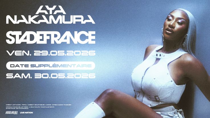 Aya Nakamura en concert au Stade de France en mai 2026 - date supplémentaire 