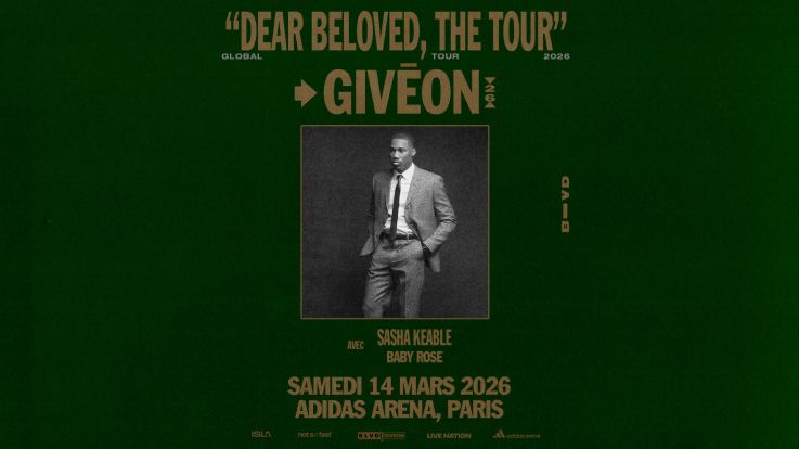 Giveon en concert à l'Adidas Arena à Paris en mars 2026