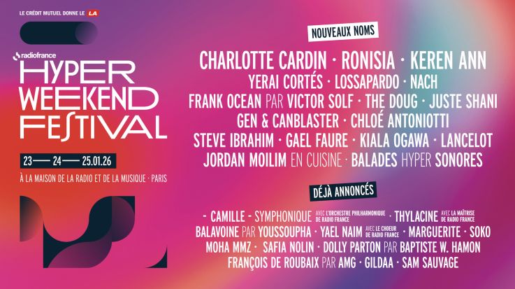 Hyper Weekend Festival 2026 à Paris : Charlotte Cardin, Ronisia... la suite de la programmation