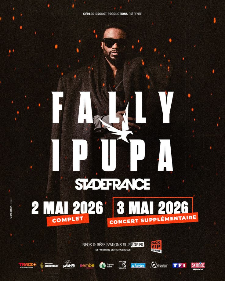 Fally Ipupa en concert au Stade de France en mai 2026, date supplémentaire