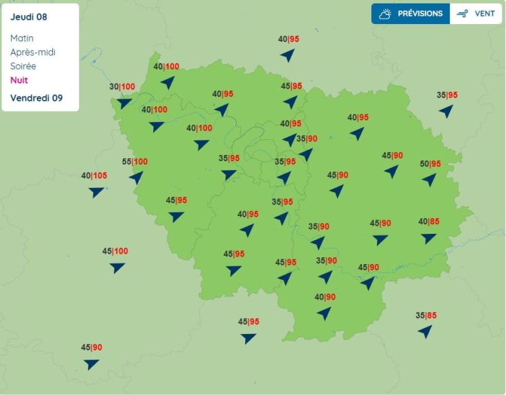 Tempête Goretti : Paris et l'Île-de-France désormais en vigilance orange