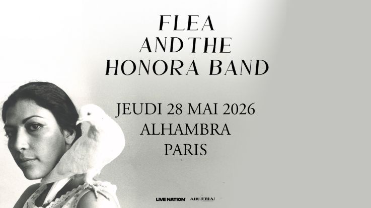 Flea des Red Hot Chili Peppers en concert solo à l'Alhambra à Paris en mai 2026