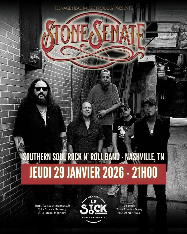 Stone Senate en concert gratuit au Stock à Mennecy 