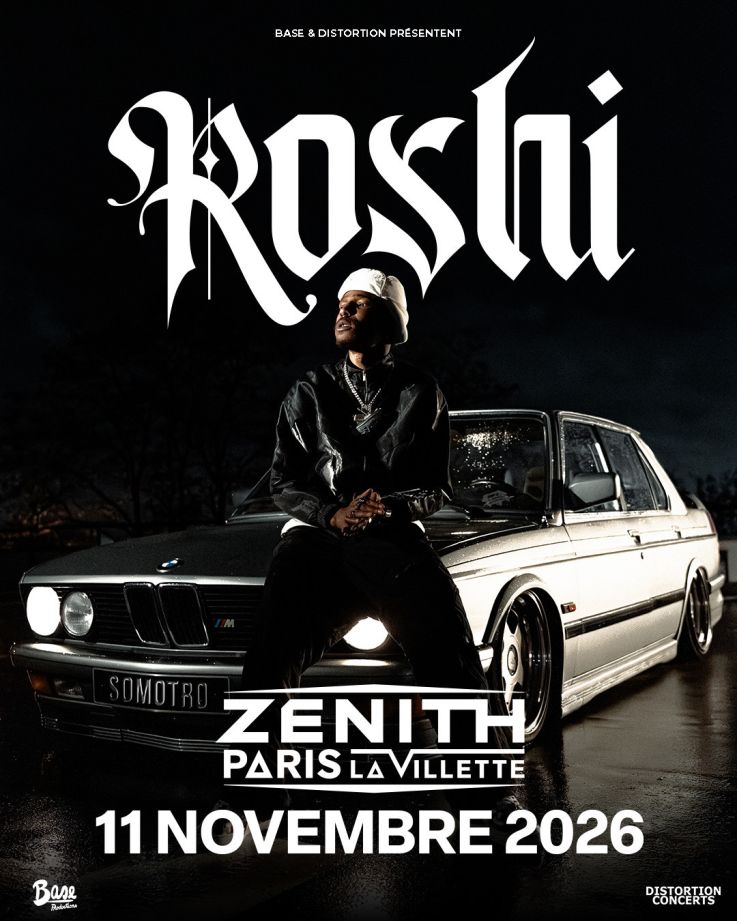 Roshi en concert au Zénith de Paris en novembre 2026