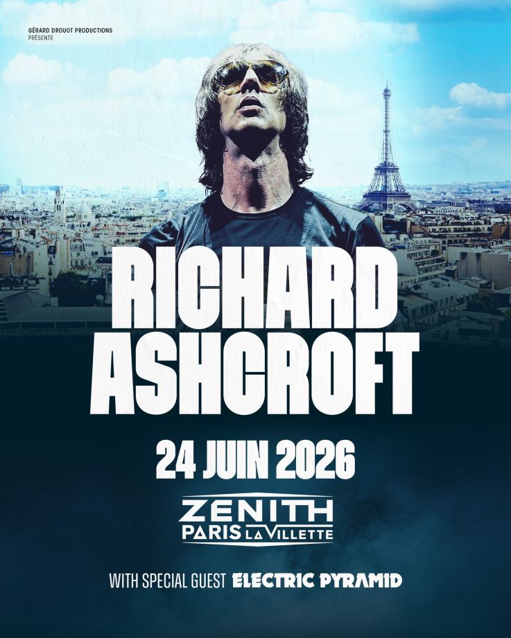 Richard Ashcroft en concert au Zénith de Paris en juin 2026