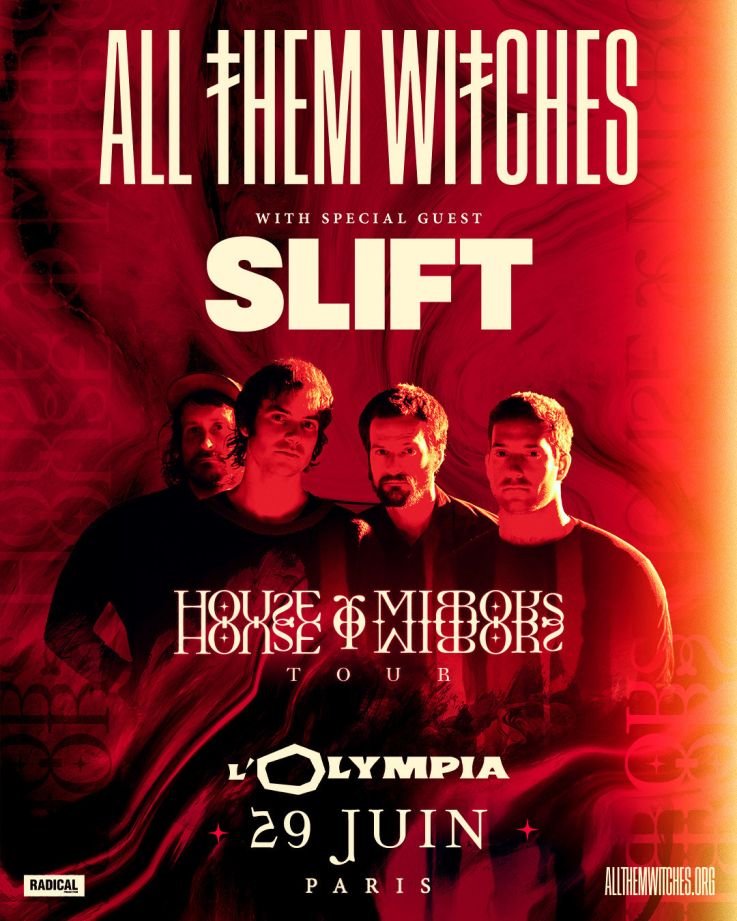 All Them Witches en concert à l'Olympia à Paris en juin 2026 avec SLIFT en invité spécial