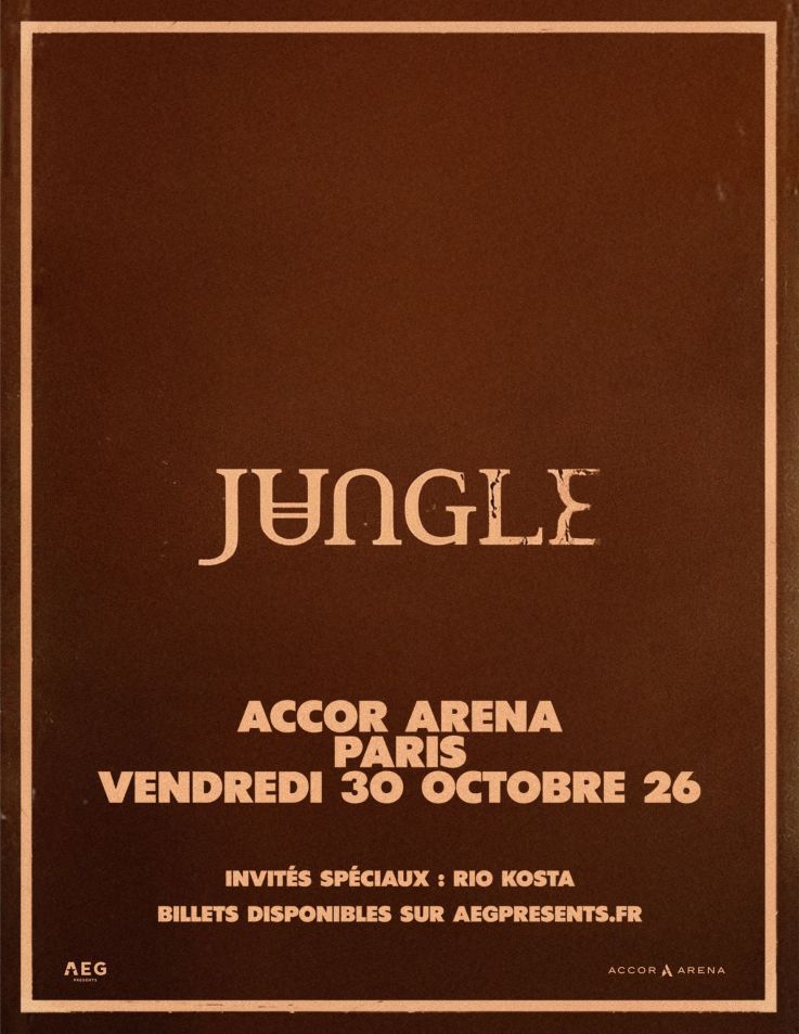 Jungle en concert à Paris Bercy en octobre 2026