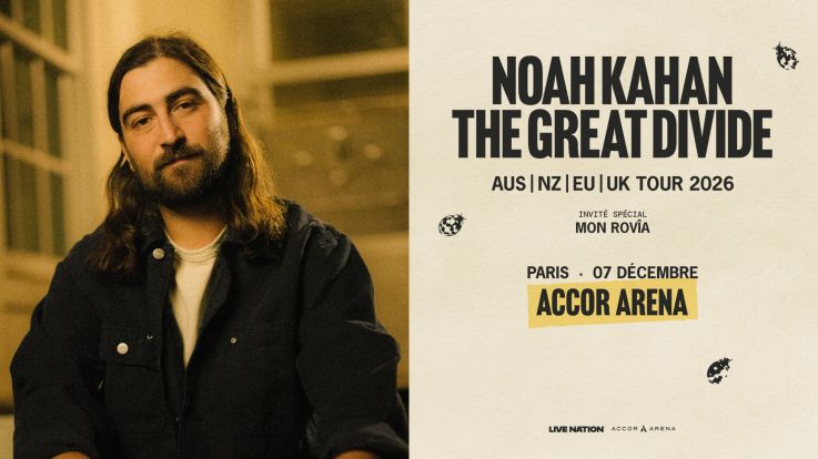  Noah Kahan en concert à Paris Bercy en décembre 2026