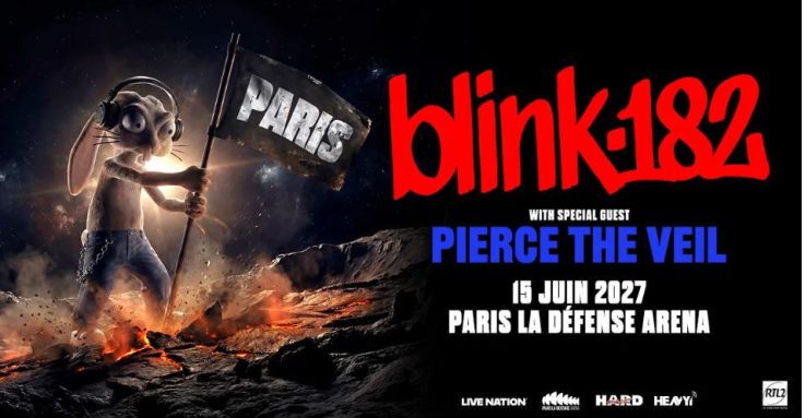 Blink-182 en concert à Paris La Défense Arena en juin 2027