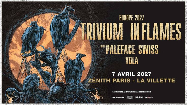 Trivium et In Flames en concert au Zénith de Paris en avril 2027