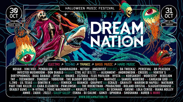 Dream Nation 2026 à Paris Nord : la programmation complète par jour et par scène