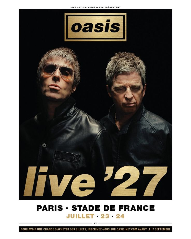 Oasis au Stade de France en 2027 : tout ce qu'il faut savoir sur la vente de billets