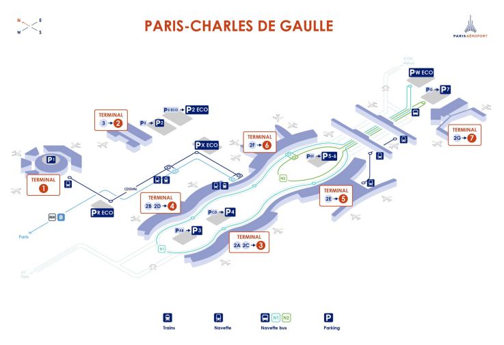 Aéroport Paris Charles-de-Gaulle : les terminaux vont changer de nom en 2027
