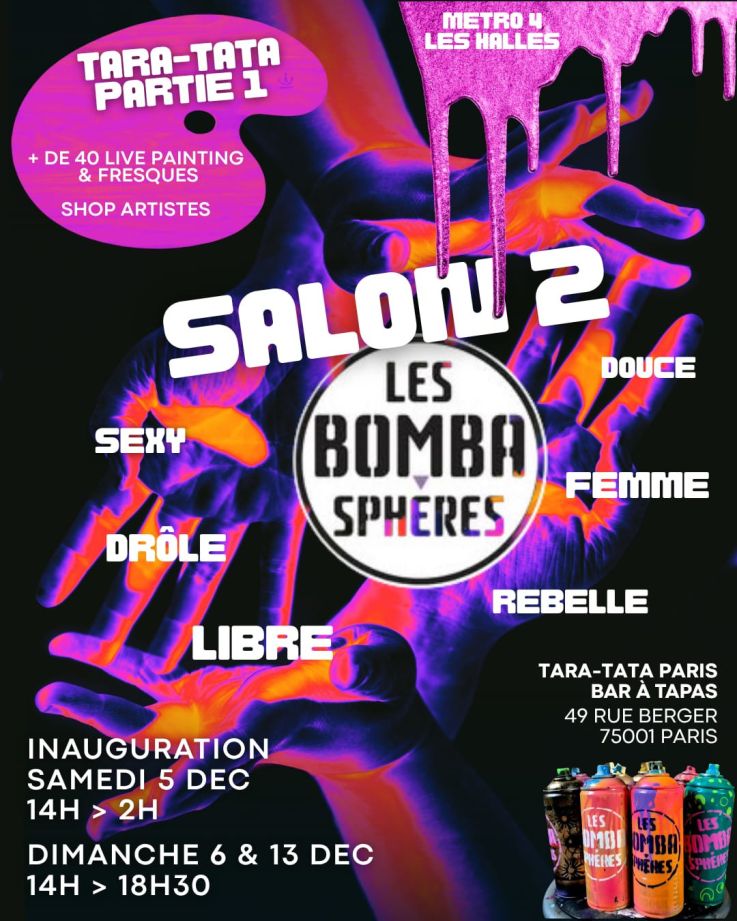 Le salon des Bombasphères de retour à Paris avec plus de 60 street artistes