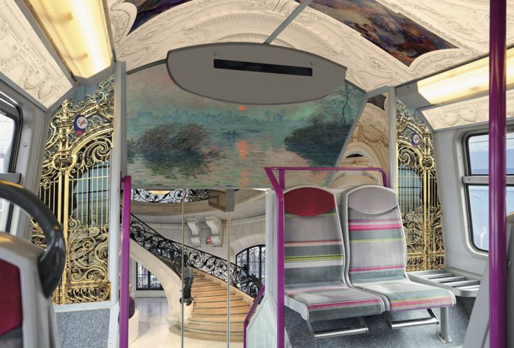 Train Paris Musées : quand des œuvres de musées parisiens décorent le RER C