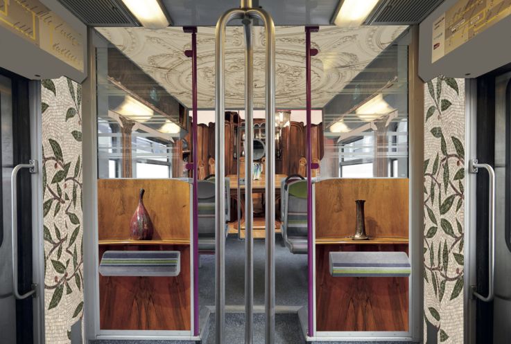 Train Paris Musées : quand des œuvres de musées parisiens décorent le RER C