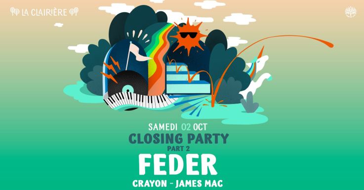 Feder de retour à La Clairière cet automne pour une closing party exclusive