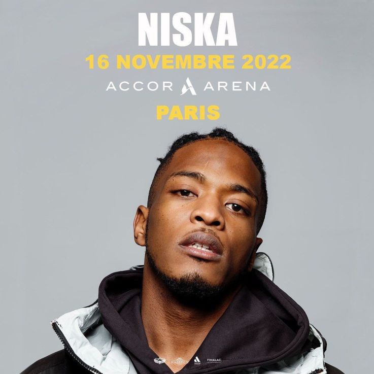 Niska en concert à l'Accor Arena de Paris en novembre 2022