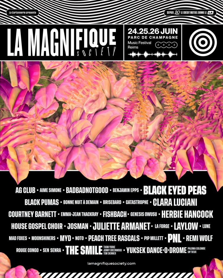 La Magnifique Society 2022 : PNL, Clara Luciani, Black Eyed Peas… voici toute la programmation
