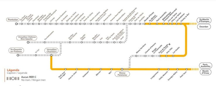 Travaux d’été 2022 sur le RER C : trafic interrompu pendant 5 semaines