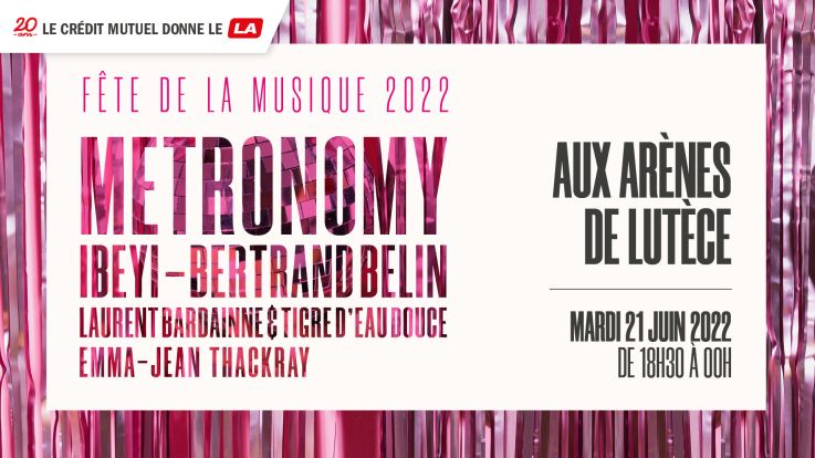 Fête de la musique 2022 aux Arènes de Lutèce à Paris avec Metronomy, Bertrand Berlin, Ibeyi...