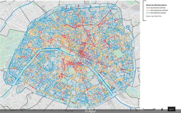 Paris: here are the streets of the capital most frequented by pedestrians