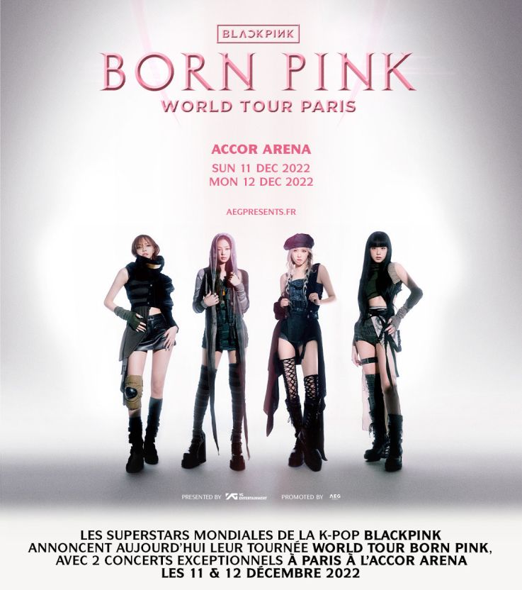 BLACKPINK en concert à l'Accor Arena de Paris en décembre 2022, tout savoir sur la billetterie