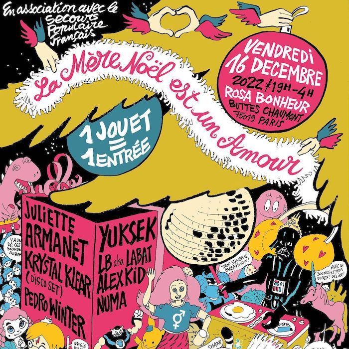 La mère Noël est un Amour 2022 au Rosa Bonheur avec Juliette Armanet, Pedro Winter, Yuksek...