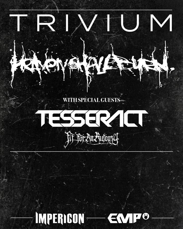 Trivium et Heaven Shall Burn en concert à l'Olympia en février 2023