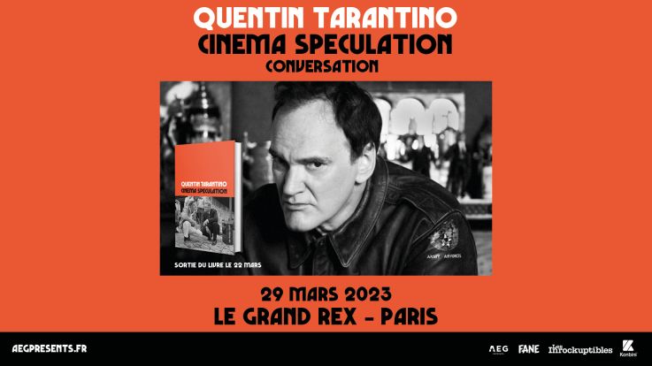 Quentin Tarantino au Grand Rex à Paris autour de son livre "Cinéma Spéculations"