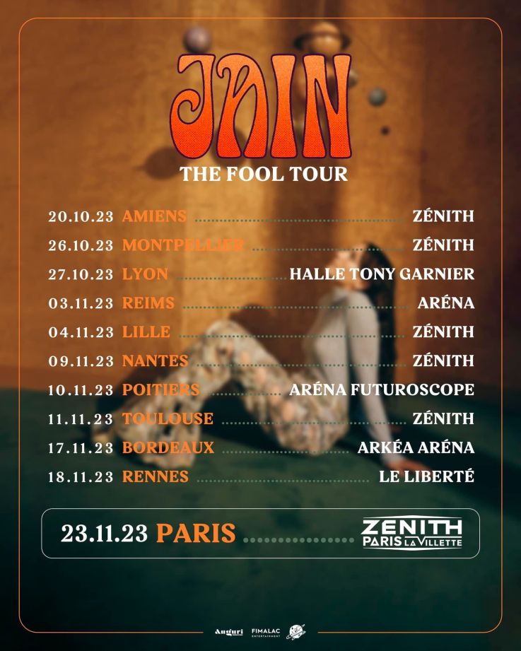 Jain en concert au Zénith de Paris en novembre 2023