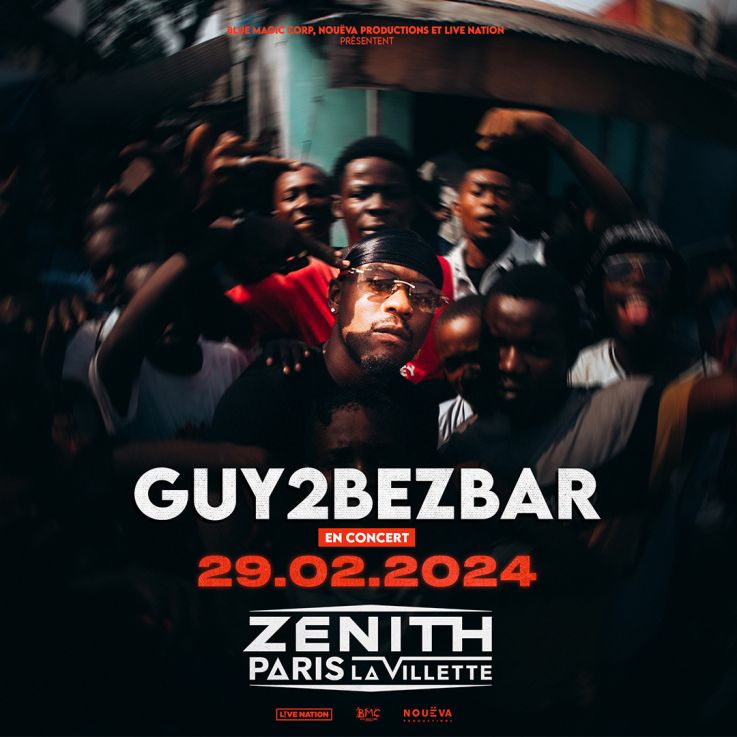Guy2Bezbar en concert au Zénith de Paris en février 2024