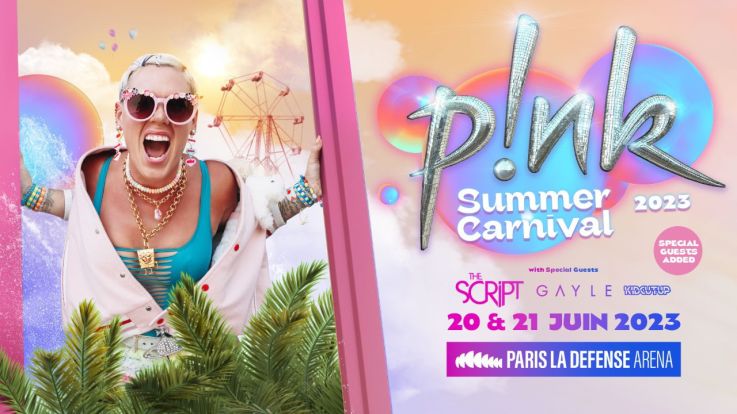 Pink à Paris La Défense Arena en 2023 : quelles sont les premières parties ?