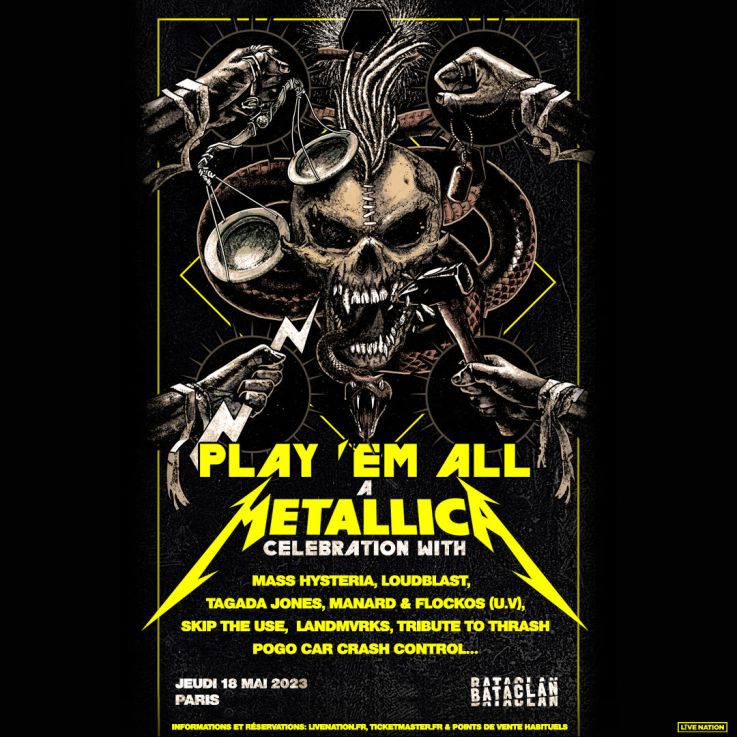 Play'em all - A Metallica Celebration : une soirée spéciale au Bataclan à Paris
