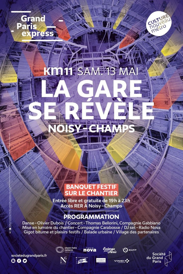 KM 11 : Noisy – Champs : un banquet festif sur le chantier de la future gare du Grand Paris Express