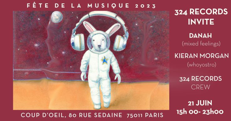Fête de la musique 2023 à Paris : open air signé 324 Records au Coup d'Œil dans le 11e