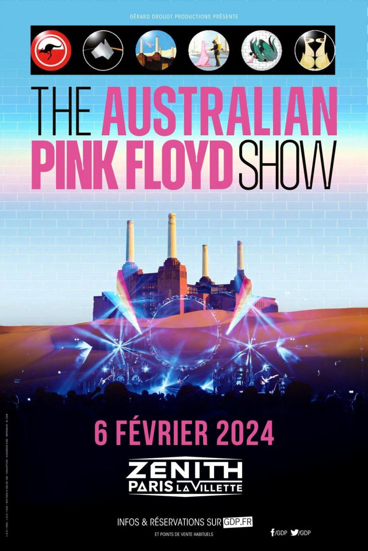 De Australische Pink Floyd Show in concert in de Zénith in Parijs in