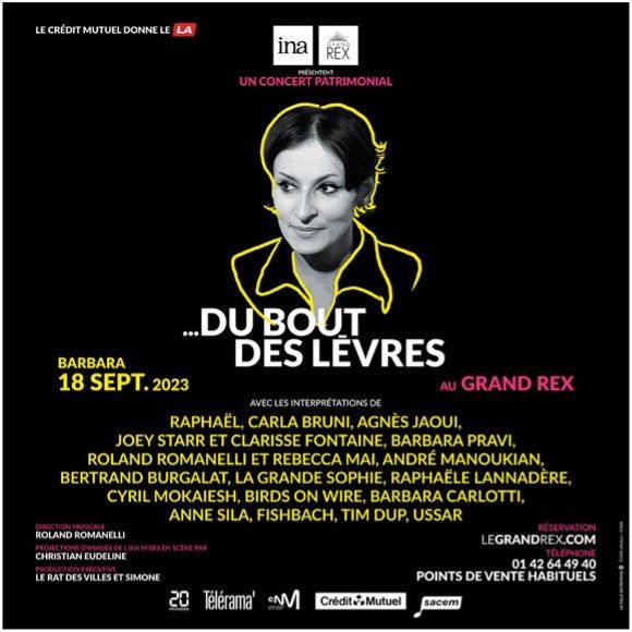Du bout des lèvres : un concert en hommage à Barbara au Grand Rex à Paris